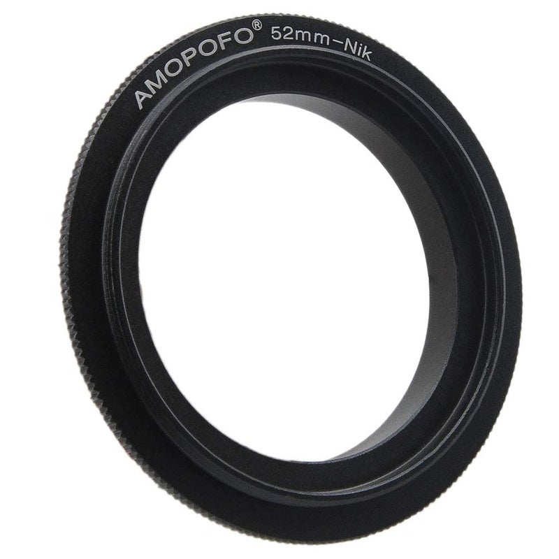 Amopofo 52mm Filter Thread Macro Reverse Mount Adapter Ring, for Nikon D7500 D7100 D7000 D5600 D5200 D500 D90 D810A,D7200, D5500,D750,D810,D5300,D3300,Df, D610 DSLR Cameras - Image 2